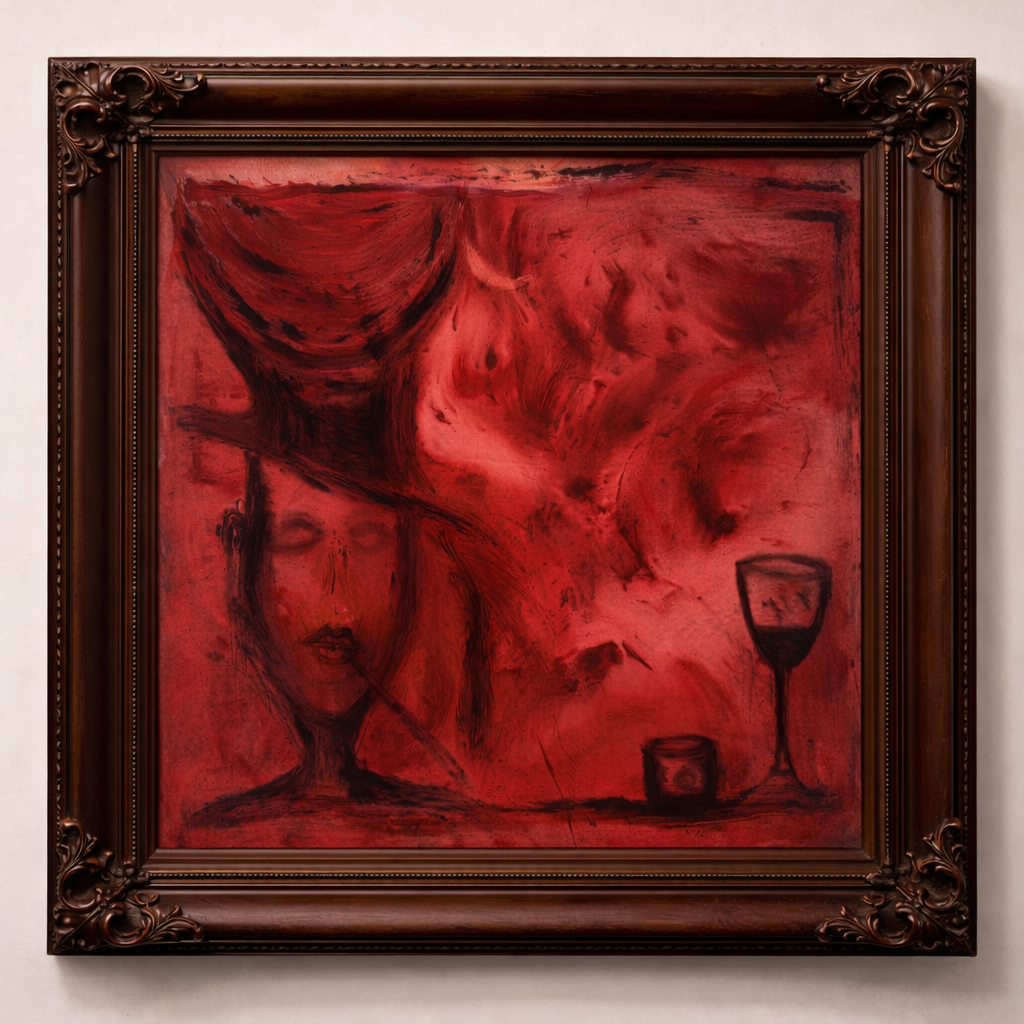 A Magician Carries Blood Moon Above His Head — detail 1