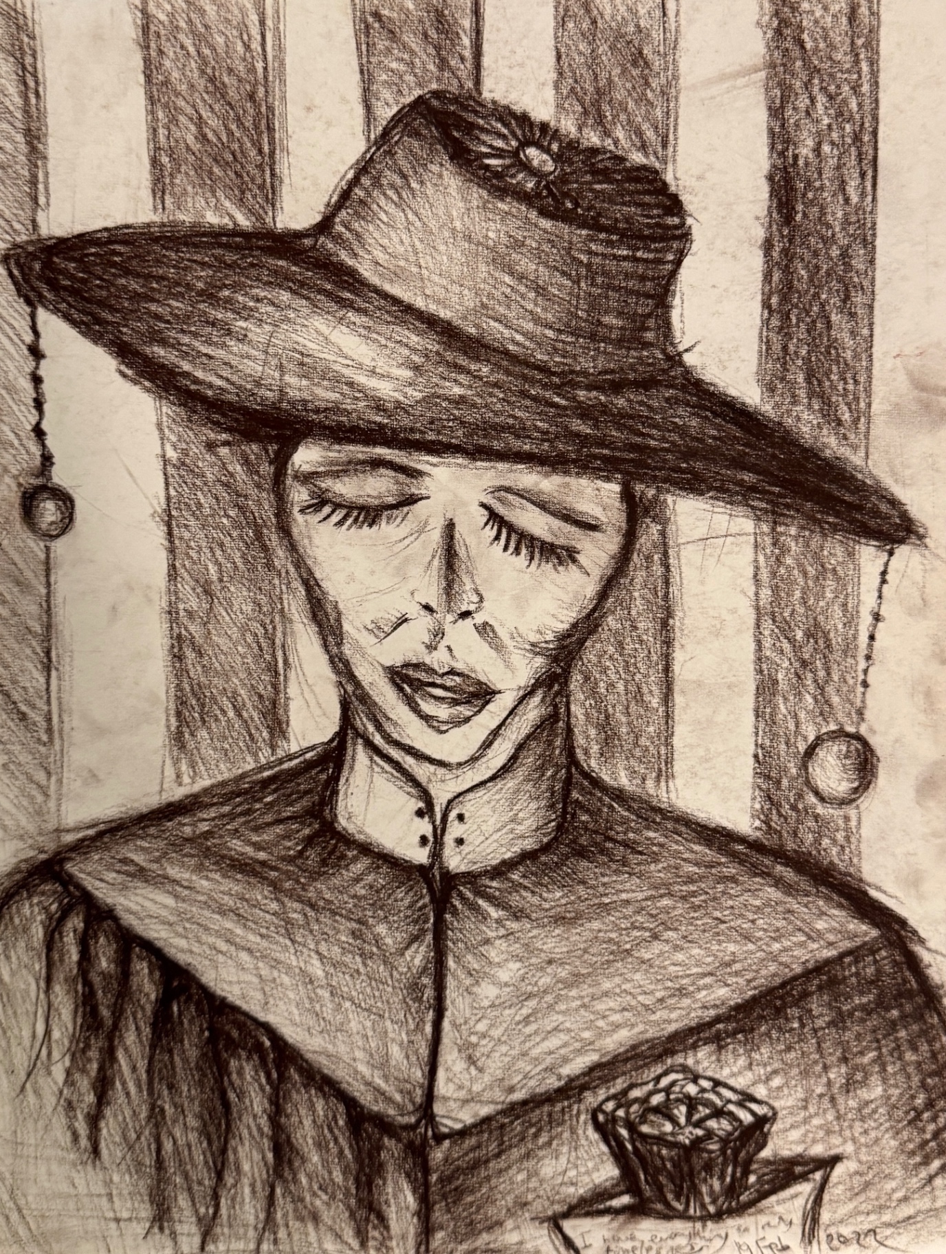 Lady with Hat — detail 1