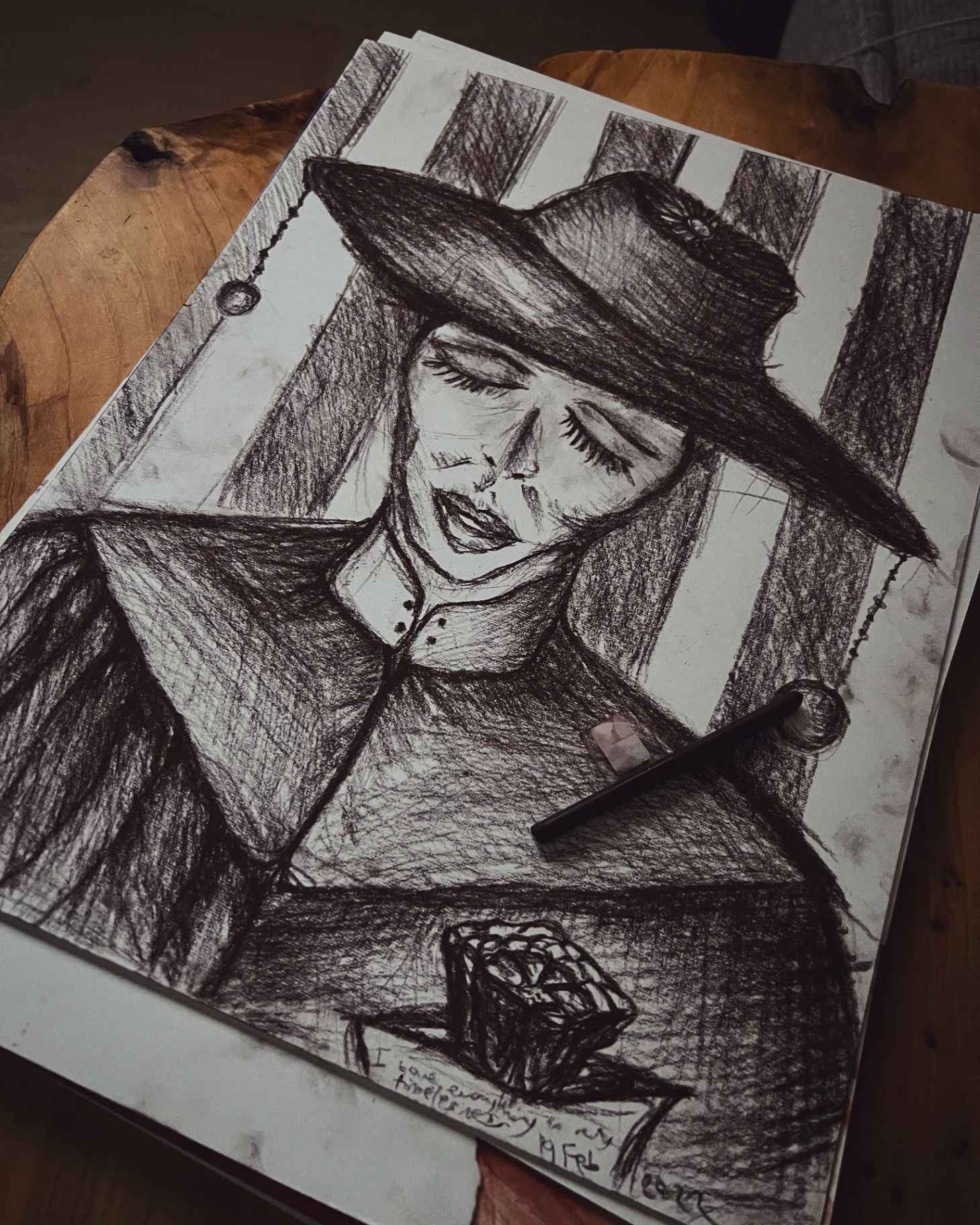 Lady with Hat — detail 2